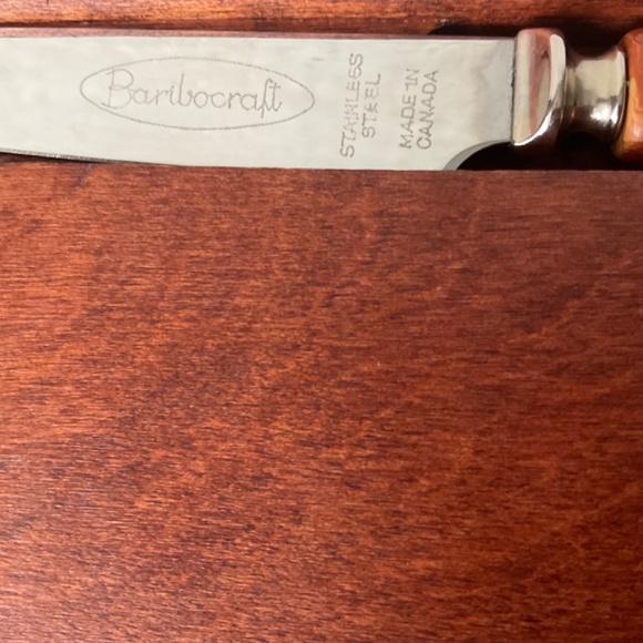 Baribocraft Canada Vintage Cheeseboard w/ cheese knife Made in 🇨🇦 - Picture 13 of 14